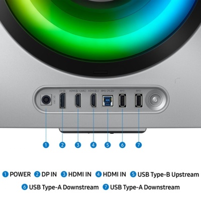 Monitor Samsung 34" LS34DG850SUXDU, Curvature: 1800R, Diagonal (inch): 34, Diagonal (cm): 86, Aspect ratio: 21:9, Panel: OLED, Resolution: 3440x1440, Refresh Rate: 175Hz, Response time GtG: 0.03ms, Brightness (max): 250 cd/m², Contrast (static) : 1M:1, - Img 12