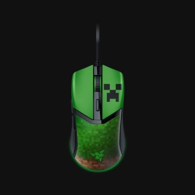 Mouse cu fir gaming Razer Cobra Razer Minecraft Edition, rezolutie 8500 DPI, 6 butoane programabile, iluminare RGB, negru - Img 4