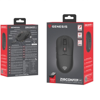 Mouse gaming wireless Gensesis Zircon 660 PRO, interfata USB, 26000 DPI, 6 butoane, iluminare RGB, negru - Img 14
