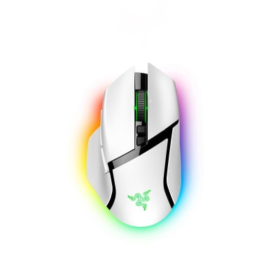 Mouse Razer cu fir Razer Basilisk V3 PRO, butoane programabile 10+1, Razer™ HyperScroll Tilt Wheel, 11 zone de iluminare Chroma RGB, alb - Img 4