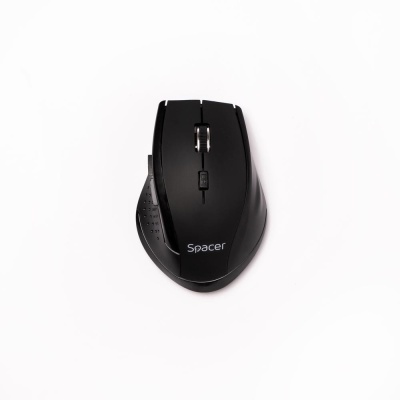 MOUSE Spacer, PC sau NB, fara fir, USB 2.4 GHz, optic, 800/ 1200/1600 dpi, butoane/scroll 6/1, rezolutie selectabila, negru, SPMO-W02 - Img 2