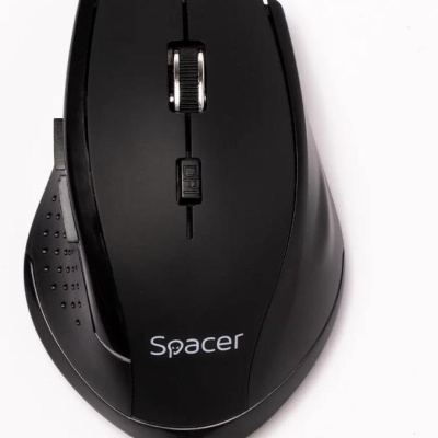 MOUSE Spacer, PC sau NB, fara fir, USB 2.4 GHz, optic, 800/ 1200/1600 dpi, butoane/scroll 6/1, rezolutie selectabila, negru, SPMO-W02 - Img 5