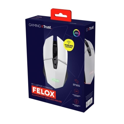 Mouse Trust GXT110W Felox cu fir, 4800 DPI, alb - Img 11