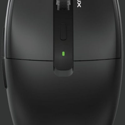 Mouse wireless AirFlow 2.4G+BT cu mod dual, cu receptor dual USB-A +USB-C; LED frontal Mod: 2.4G + Bluetooth Număr cheie: 6 Material: ABS Culoare: Negru complet DPI: 800-1200-1600 Comutator: Clic silențios pentru butonul L-R Interfață: Receptor - Img 2