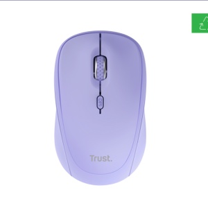 Mouse wireless Trust Yvi, rezolutie maxima 1600 DPI, violet