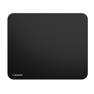 Mousepad Genesis Carbon 500 L Logo, material cauciuc + material textil, impermeabil, dimensiuni 400 x 330 x 2.5 mm, negru