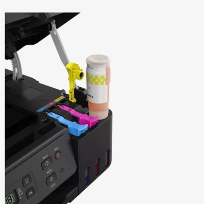 "Multifunctional inkjet color CISS Canon PIXMA G2470, dimensiune A4(Printare, Copiere, Scanare), viteza imprimare 11ipm alb-negru, 6ipm color,rezolutie printare 4800x1200 dpi, imprimare fara margini, alimentarehartie 100 coli, scanner CIS rezolutie - Img 5