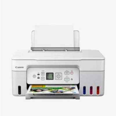 "Multifunctional inkjet color CISS Canon PIXMA G3470 White, dimensiune A4(Printare, Copiere, Scanare), viteza imprimare 11ipm alb-negru, 6ipm color,rezolutie printare 4800x1200 dpi, imprimare fara margini, alimentarehartie 100 coli, scanner CIS rezolutie - Img 4