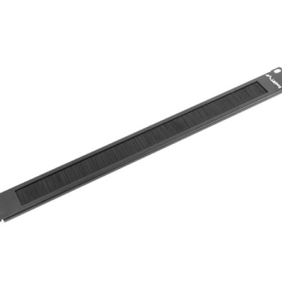 Panou cu perii 19" 1U negru AK-1101-B