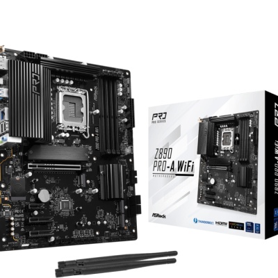 Placa de baza ASRock Z890 Pro-A WiFi, Socket 1851, DDR5, ATX