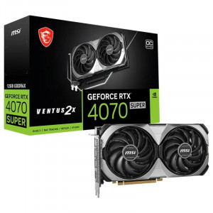Placa Video MSI GEFORCE RTX 4070 SUPER 12G VENTUS 2X OC GDDR6X 192 bit, PCIE 4, 3x DP 1x HDMI