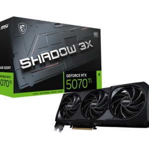 Placa Video MSI GEFORCE RTX 5070 TI 16G SHADOW 3X OC GDDR7 256 bit, PCIE 5.0, 3x DP 1x HDMI