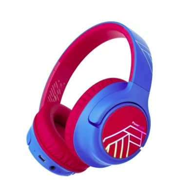PowerLocus Casti pentru copii, Wireless, Bobo Kids Blue/Red