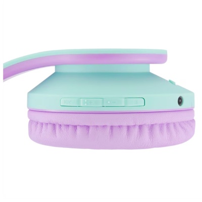 PowerLocus Casti pentru copii wireless KidsCats Purple/Teal - Img 4