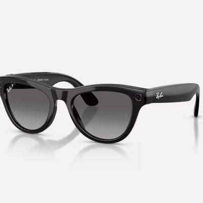 RayBan Meta SKYLER High Bridge Fit - Shinny Black - Graphite Gen2