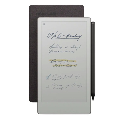 reMarkable Paper Pro Move with MarkerPlus + BookFolio Premium Leather (Black)