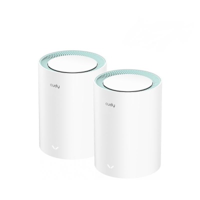 Sistem Mesh dual band wireless Gigabit Cudy ROUT-WLESS-M1300/2-CDY, 2.4/5 GHz, 867 Mbps, 120 m, 2 dispozitive