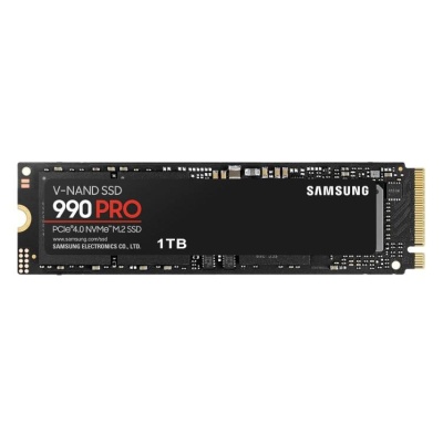 SSD Samsung, 990 PRO, retail, 1TB, NVMe M.2 2280 PCI-E, R/W speed:7450/6900 MB/s
