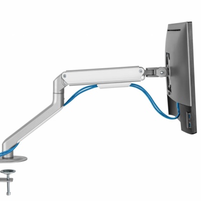 Suport monitor Serioux MM63-C012, compatibilitate dimensiune ecran 17"-32", greutate maximă suportata: (per ecran): 2~9kg, VESA: 75x75, 100x100, inclinare: +55°~-55°, pivotare: +90°~-90°, rotația ecranului: + 180°~-180°, instalare: clemă, grommet - Img 11