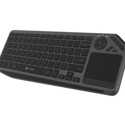 Tastatura wireless Natec TURBOT 2, material taste ABS, numar taste 90, mecanism taste X-Scissors, toucpad pentru smart TV inclus, negru - Img 3