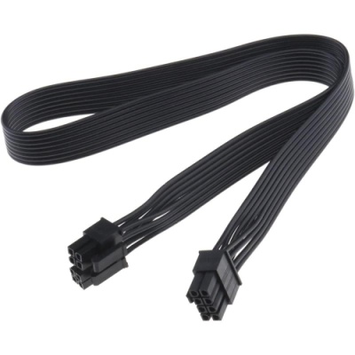 Type 4 Sleeved black 8pin EPS12V Cable, compatible with all Corsair type 4 pin out PSU
