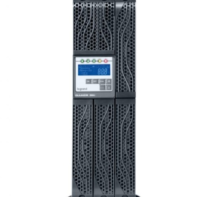 UPS Legrand Daker DK Plus 5000VA/ 5000W, tip online cu dubla conversie VFI-SS-111, forma Rack/ Tower, 230V, baterie 12V/ 5Ah, dimensiuni 440x176 (4U) x680mm, IP21, culoare negru