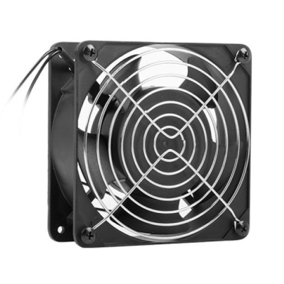 Ventilator pentru dulapuri 10" & 19" montate pe perete, 230V, 120x120x38 mm, negru