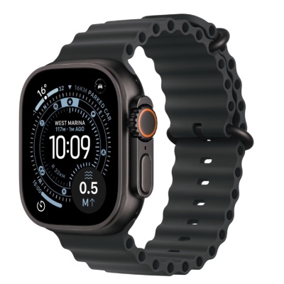 Apple Watch Ultra 3 GPS + Cellular 49mm Black Titanium Case with Black Ocean Band - Img 2