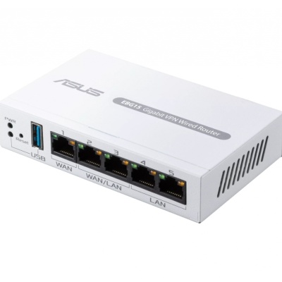 ASUS WIRED ROUTER 4 PORT EBG15, sTANDARDE RETEA: Bluetooth® 3.0, Bluetooth® 3.2, IEEE 802.1p, IEEE 802.1q, IEEE 802.3, IEEE 802.3ab, IEEE 802.3i, IEEE 802.3u, IEEE 802.3x, IPv4, IPv6, 1 X antena bluetooth interna, Procesor: 1.8GHz Dual-core ARMv8,