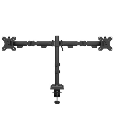 Brat dublu monitor Neomounts DS60-600BL2; pentru display-uri cu diagonale 10"-32", sistem de prindere VESA 75x75~100x100, greutate maxima suportata 8 - per ecrankg, full motion, tilt +45°, swivel 90°, rotate 180°, distanta fata de perete 99-459mm; - Img 3