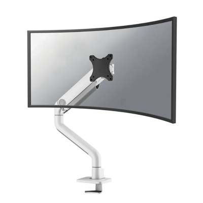 Brat monitor Neomounts DS70S-950WH1; pentru display-uri cu diagonale 17"-49", sistem de prindere VESA 75x75~100x100, greutate maxima suportata 18kg, full motion, tilt 90°, swivel 90°, rotate 180°, distanta fata de perete 119-656mm; gas spring; culoare