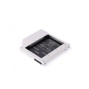 Caddy HDD Orico seria LX L127SS 2.5” 12.7mm, adaptor pentru montarea unui HDD/SSD SATA I/II/III de 2.5” in locul unitatii optice din multe laptop-uri/notebook-uri, compatibil cu HDD 2.5” SATA cu grosimea intre 7mm si 12.5mm, conectori: SATA/Slimline
