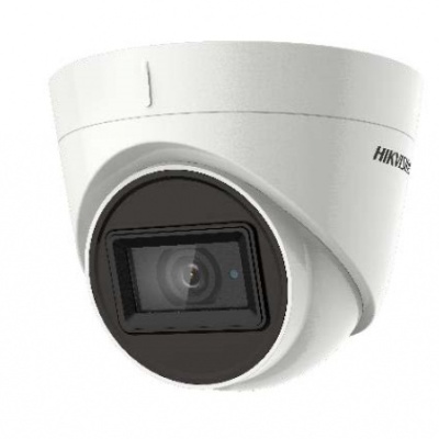Camera supraveghere Hikvision Turbo HD turret DS-2CE78H8T-IT3F(2.8mm), 5MP, senzor: megapixel progressive scan CMOS, rezolutie: 2560 × 1944@ 20fps, iluminare: Color: 0.003 Lux@(F1.2, AGC ON), 0 Lux cu IR, lentila: 2.8mm, distanta IR: 60m, EXIR 2.0,