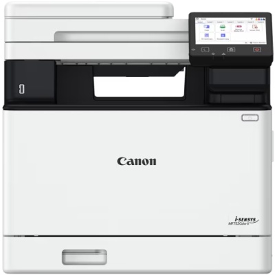 CANON MF752CDW II A4 COLOR LASER MFP, Functii: Printare, Copiere, Scanare, Viteza: 33ppm, Rezolutie: 1200 x 1200 dpi, Duplex, FPO: 14 sec., Limbaje printare: UFRII, PCL 5c1, PCL6, Copiere: 33ppm, Rezolutie: 600 x 600 dpi, DADF, pana la 999 copii, Zoom:
