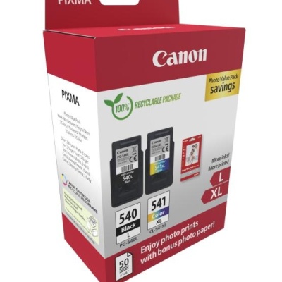 Canon pachet cartuse cearneala PG-540L/CL-541XL Photo value pack, capacitate negru: 300 pagini/11ml, Color: 400 pagini / 15ml, Compatibil cu: PIXMA GM2050, PIXMA MG2140, PIXMA MG2150, PIXMA MG2155, PIXMA MG2250, PIXMA MG3140, PIXMA MG3150, PIXMA MG3250, - Img 4