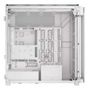 Carcasa CORSAIR 9000D AIRFLOW Super Full Tower RGB ALB, Tempered Glass, Sloturi Expansiune 8 orizontale sau 4 verticale+ verticale pentru placa de baza secundara, Drive Bays: 5x3.5" 6x2.5", Ventilatoare Suportate: 18 (spate: 2x120mm sau 1x140mm, fata: - Img 6