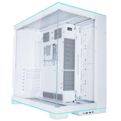 Carcasa LIAN LI O11 DYNAMIC EVO Mid Tower RGB ALB, Tempered Glass, Sloturi Expansiune 7, Drive Bays: 4x3.5" sau 2x2.5", Ventilatoare Suportate: 10 (spate: 1x120mm, sus: 3x120mm sau 3x140mm, lateral: 3x120mm sau 3x140mm, jos: 3x120mm sau 3x140mm), Format