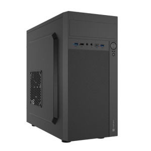 Carcasa NATEC HELIX Mini Tower NEGRU USB C, Sloturi Expansiune 4, Drive Bays: 3x3.5" 5x2.5" 1x5.25", Ventilatoare Suportate: 3 (spate: 1x80mm, lateral: 1x120mm, fata: 1x120mm), Ventilatoare Incluse: 1 (spate: 1x80mm), Format Placa De Baza Suportat: