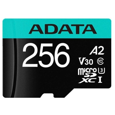 Card de Memorie MicroSDXC Adata 256GB, Adaptor SD, Class 10