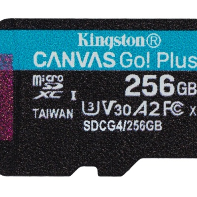 Card de Memorie MicroSDXC Kingston256GBCanvas GO PlusFara Adaptor