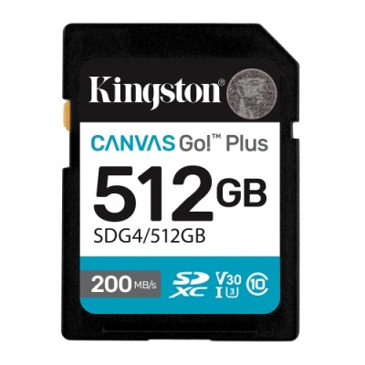 Card de Memorie SD Kingston 512GB Canvas GO plus CL 10