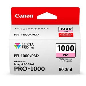 Cartus cerneala Canon PFI-1000PM , photo magenta, capacitate 80ml, pentru Canon imagePROGRAF PRO-1000.