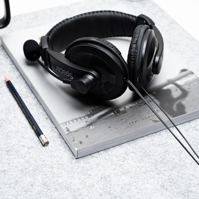Casti cu micr. Spacer, cu fir, multimedia, 2x Jack 3.mm, microfon pe brat, driver 40mm, 20Hz-20000Hz, 2m, negru - Img 3