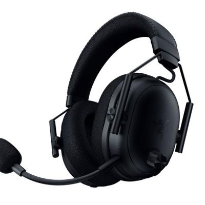 Casti wireless Razer Blackshark V3 Pro, micrfon uni-directional, izolare fonică activăn, sistem sunet 7.1, frecventa 20 - 28000, autonomie 70 ore, negru