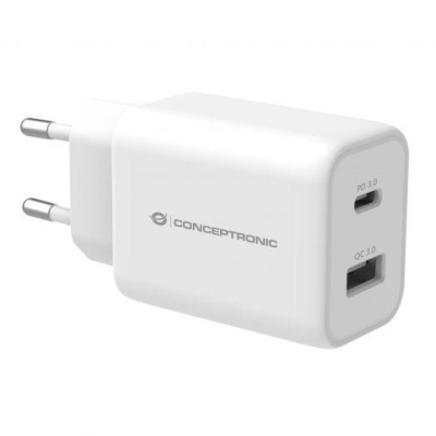 CONCEPTRONIC ALTHEA11W 2-Port 33W PPS USB PD Charger, USB-A x 1, USB-C x 1, QC 3.0, 40.2 x 65.7 x 30 mm - Img 4