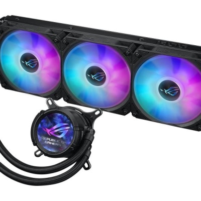 Cooler CPU ASUS ROG Strix LC III 360 ARGB LCD BLACK 3x Fan Slots 120mm, Speed: 800-2200 RPM, 36dB, Intel: LGA 1700, 1200, 115x, AMD: AM5,AM4 - Img 3