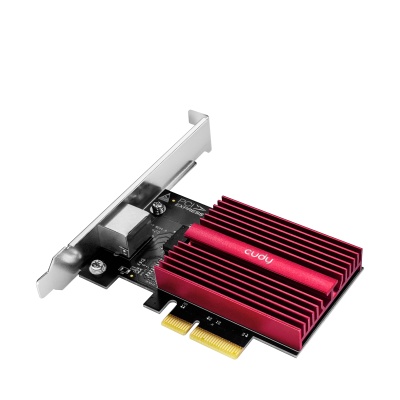CUDY PCI Express Adapter 10Gbps, Marvell AQC113R, 10G/5G/2.5G/1000M/100M/10M Auto Adaptiv, PCI express 3.0 x4,Wake-On- LAN，Flow Control, 8 clase de trafic, Data Center Bridging, Jumbo Frames (pana la 16 Kbytes), Dual Bracket, Compatibil Windows, Linux,