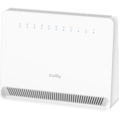 CUDY Router WiFi AC1200 4G LTE Cat 6 Gigabit, 4x porturi RJ45 10/100/1000M, Sloturi Dual Nano SIM, Chipset Qualcomm,build-in 4G LTE modem, 300Mbps la 2.4GHz + 867Mbps la 5GHz, Zerotier/Wireguard/OpenVPN/IPSec/L2TP/PPTP VPN, DNS Cloudflare/Google/Quad9,