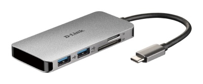 D-Link DUB-M610 6-in-1 USB-C Hub with HDMI, SD/microSD card reader and powerdelivery, DUB-M610,1* USB-C connector with USB cable 11.5 cm, 1* HDMI Port, 2* USB Type-APort (USB 3.0), 1* SD card slot, 1* microSD card slot, 1* USB-C powerdelivery. - Img 2