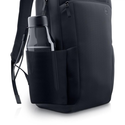 Dell EcoLoop Essential Backpack 16" CP3724 Colour: Black, Features: Made with solution-dyeing process for polyester that can generate up to 97% less greenhouse gas emissions, water impact and fossil fuels than traditional dyeing processes, Exterior main - Img 3